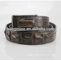 luxury crocodile skin men's belt Thailand alligator skin major bones belt top grade crocodile leather belt